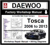 Daewoo Tosca Workshop Manual Download